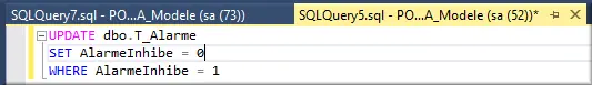Requête SQL modification de colonne